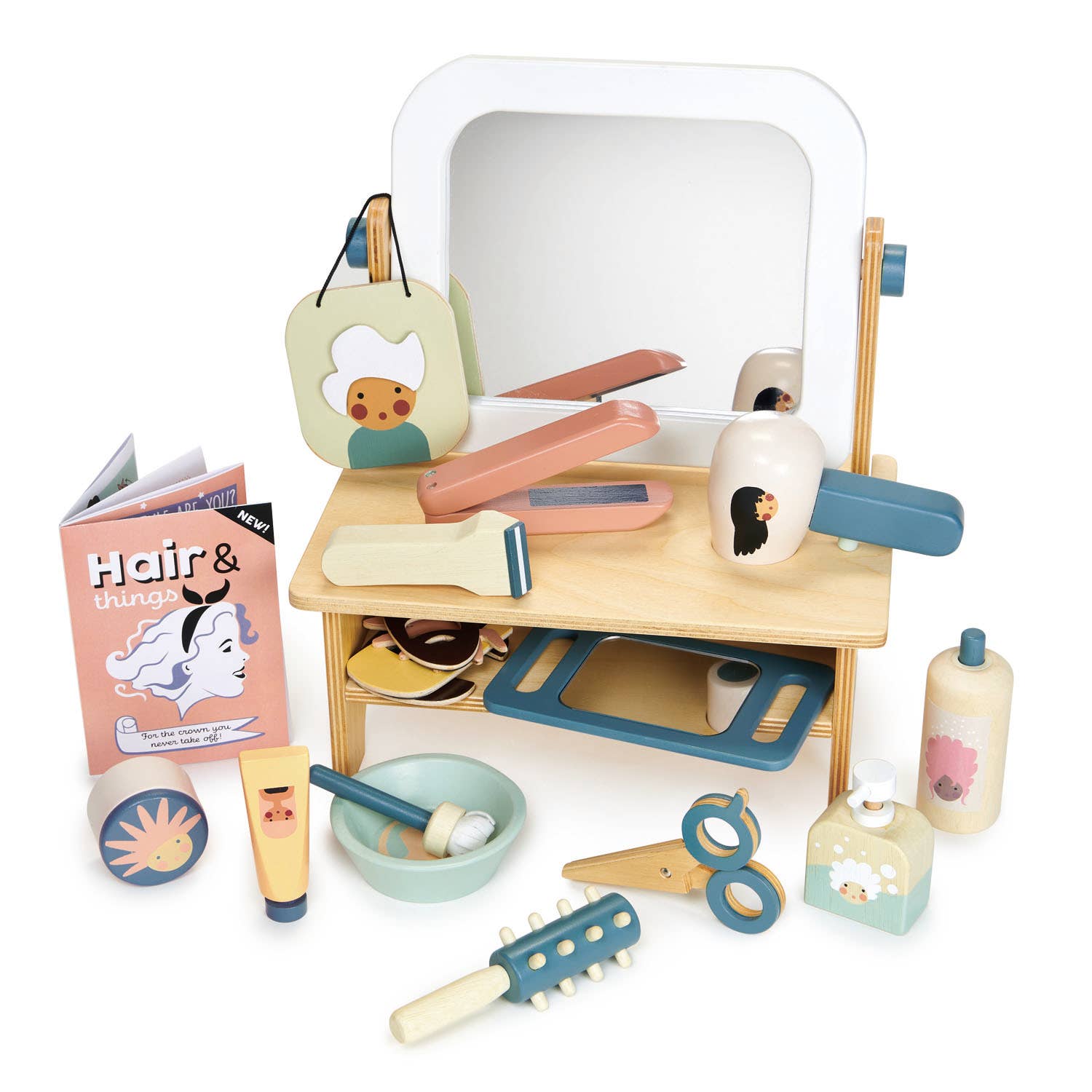 Hairdressers Hair Salon Wooden Role Play Toy PlaySet - Imagination Wooden Toys