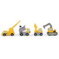 Construction Building Site Vehicles - Mentari Wooden Toys Play Set - Imagination Wooden Toys