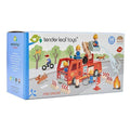 Wooden Emergency Fire Engine Toy Play Set - Imagination Wooden Toys