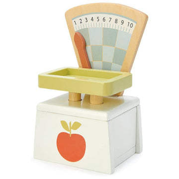 Wooden Market Kitchen Scales Role Play Toy - Imagination Wooden Toys