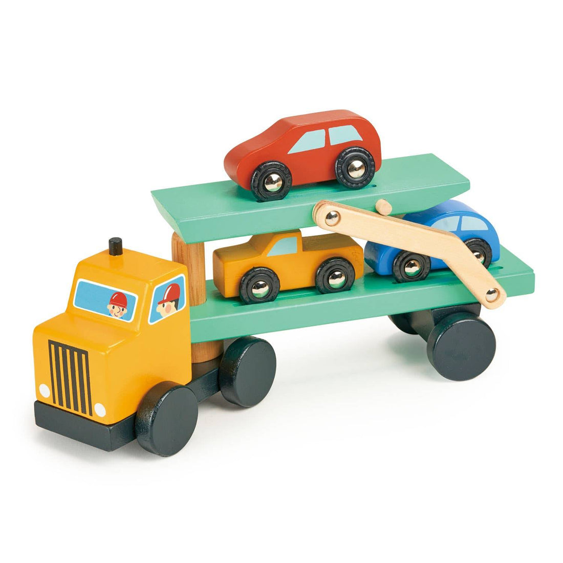 Car Transporter Mover Vehicle Wooden Toy Play Set - Imagination Wooden Toys