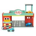 Gas Petrol Service Station Garage - Wooden Toy Play Set - Imagination Wooden Toys