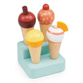 Sunny Ice Cream Cones Gelato Stand - Wooden Toy Play Set - Mentari - Imagination Wooden Toys