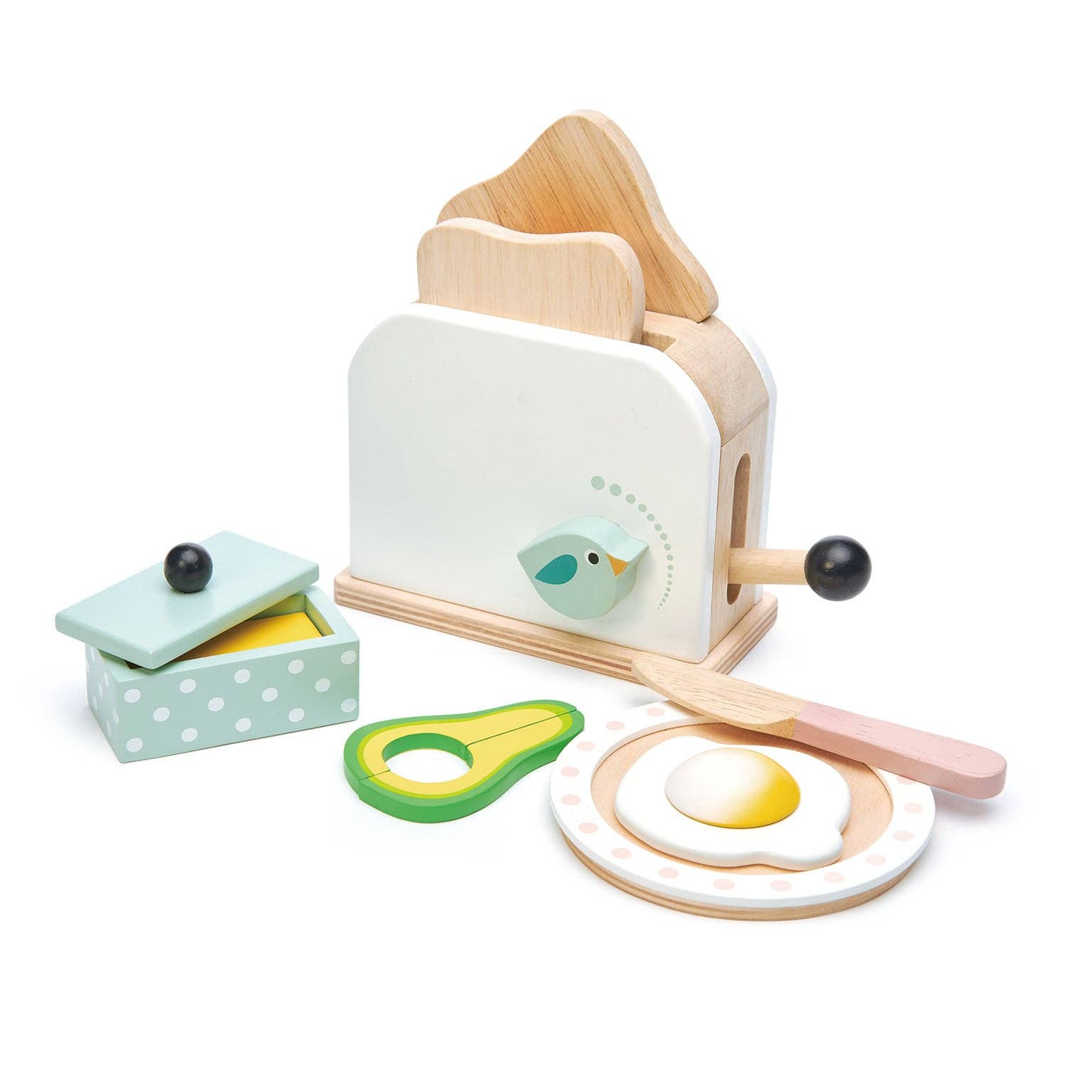 Wooden Toy Breakfast Toaster Play Set - Imagination Wooden Toys