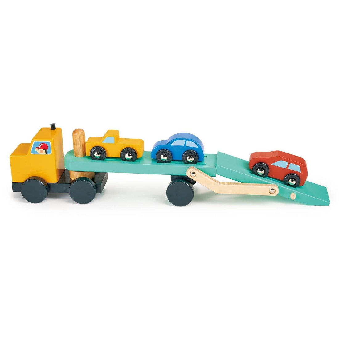 Car Transporter Mover Vehicle Wooden Toy Play Set - Imagination Wooden Toys