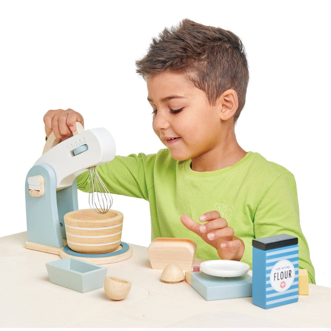 Wooden Chef Mixer Home Baking Set Role Play Toy - Imagination Wooden Toys