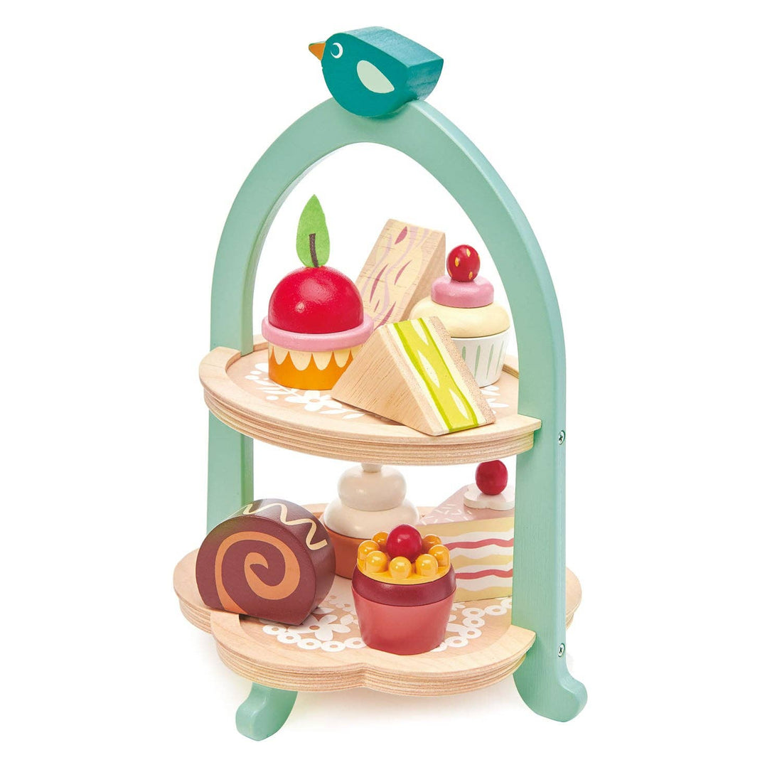 Wooden Play Birdie Afternoon Tea Stand Toy Set - Imagination Wooden Toys