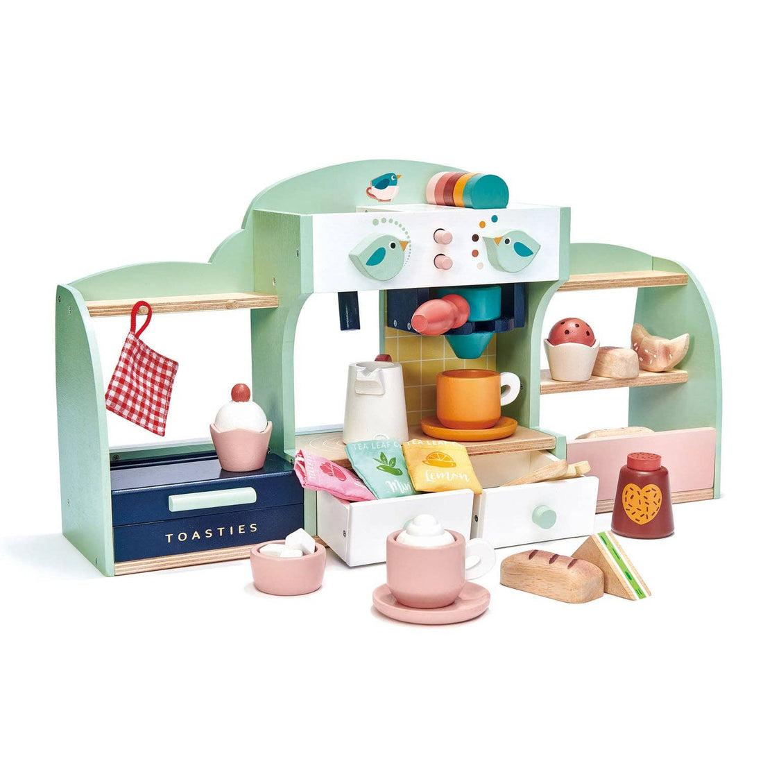 Bird's Nest Cafe Coffee Shop Wooden Toy Play Set - Imagination Wooden Toys