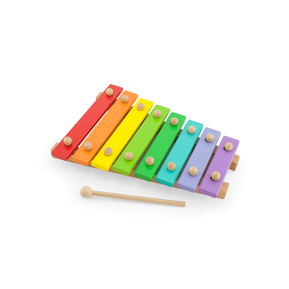 Colourful Wooden Toy Play Xylophone Musical Instrument - Imagination Wooden Toys