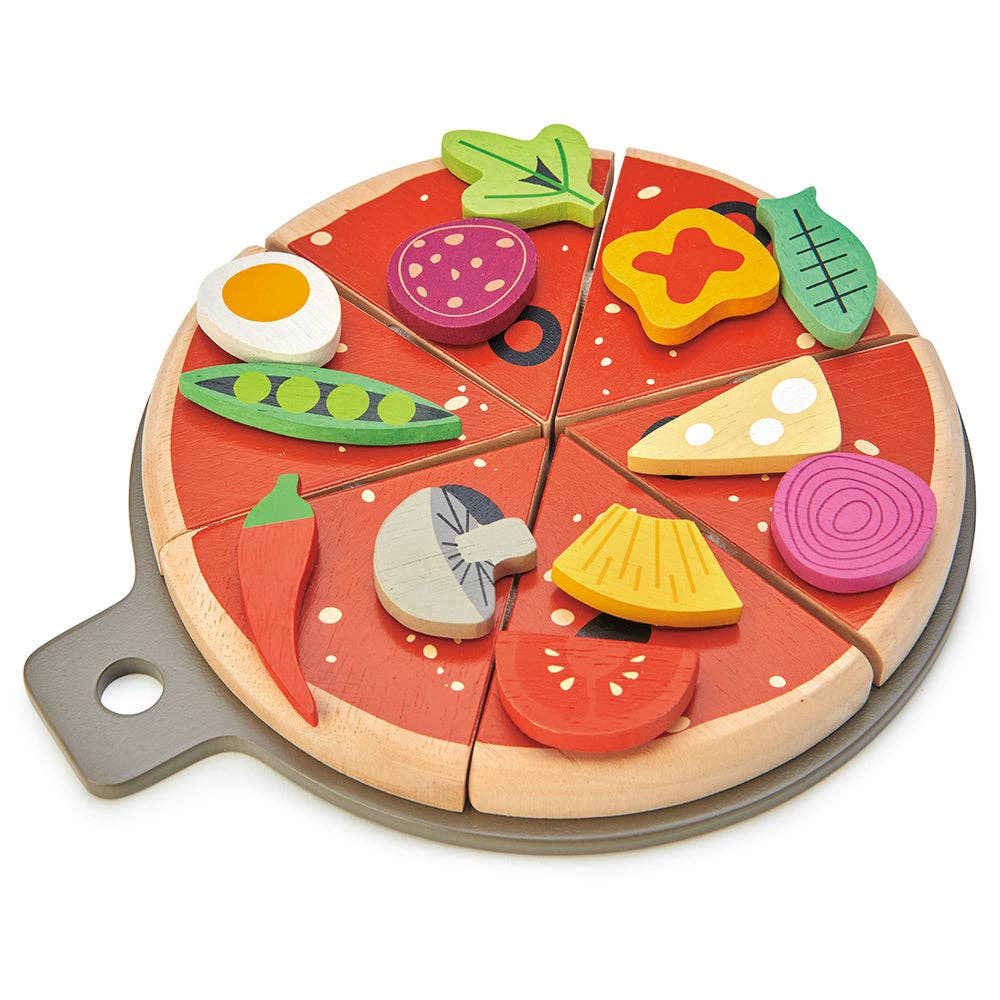 Wooden Takeaway Pizza Party Play Food - Imagination Wooden Toys