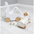 Lilli Dolly Care Bundle - Rag Doll, Wooden Crib & Wooden Pram - Imagination Wooden Toys