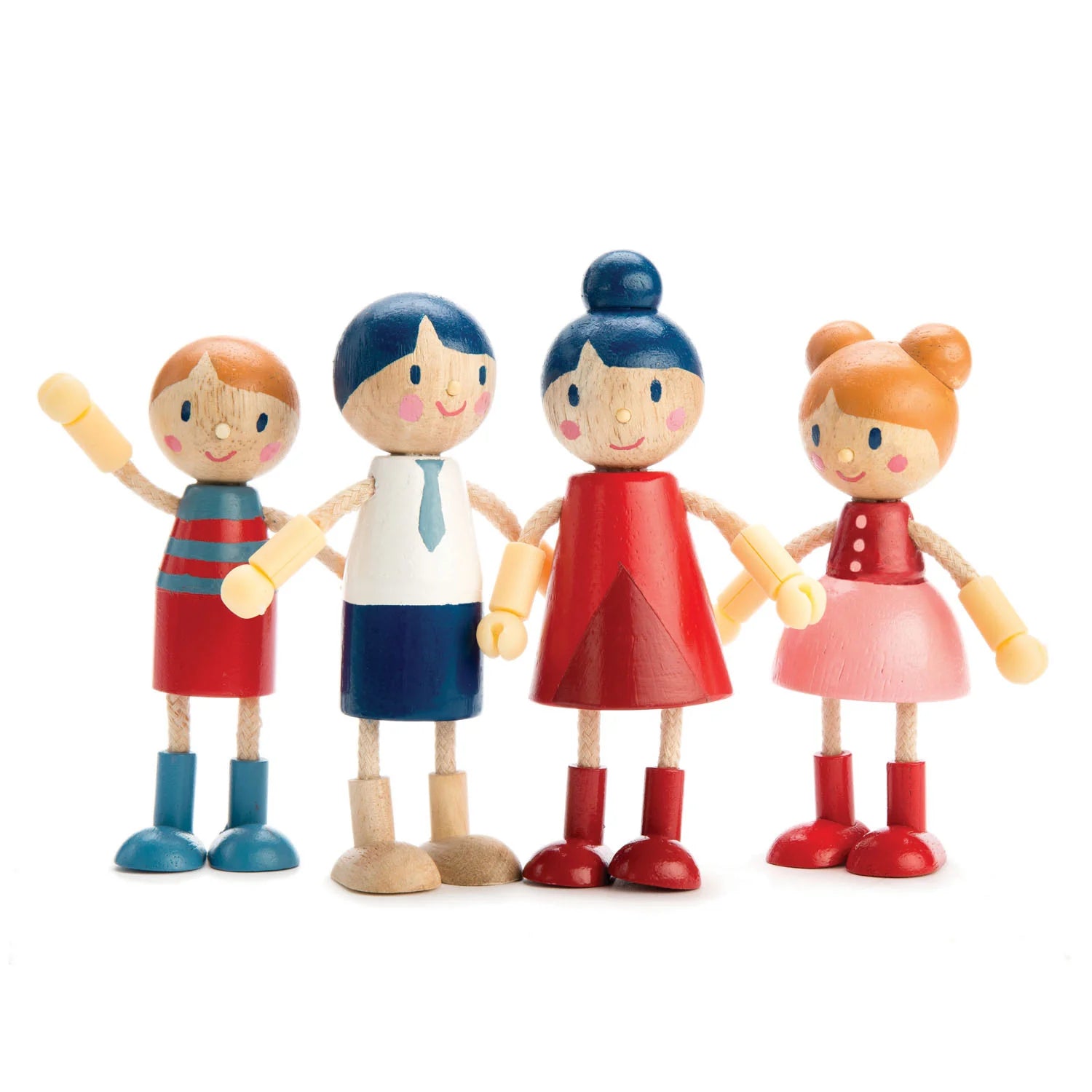 Doll Family - Wooden Doll Toy Character Play Set - 1:12 Scale - Imagination Wooden Toys