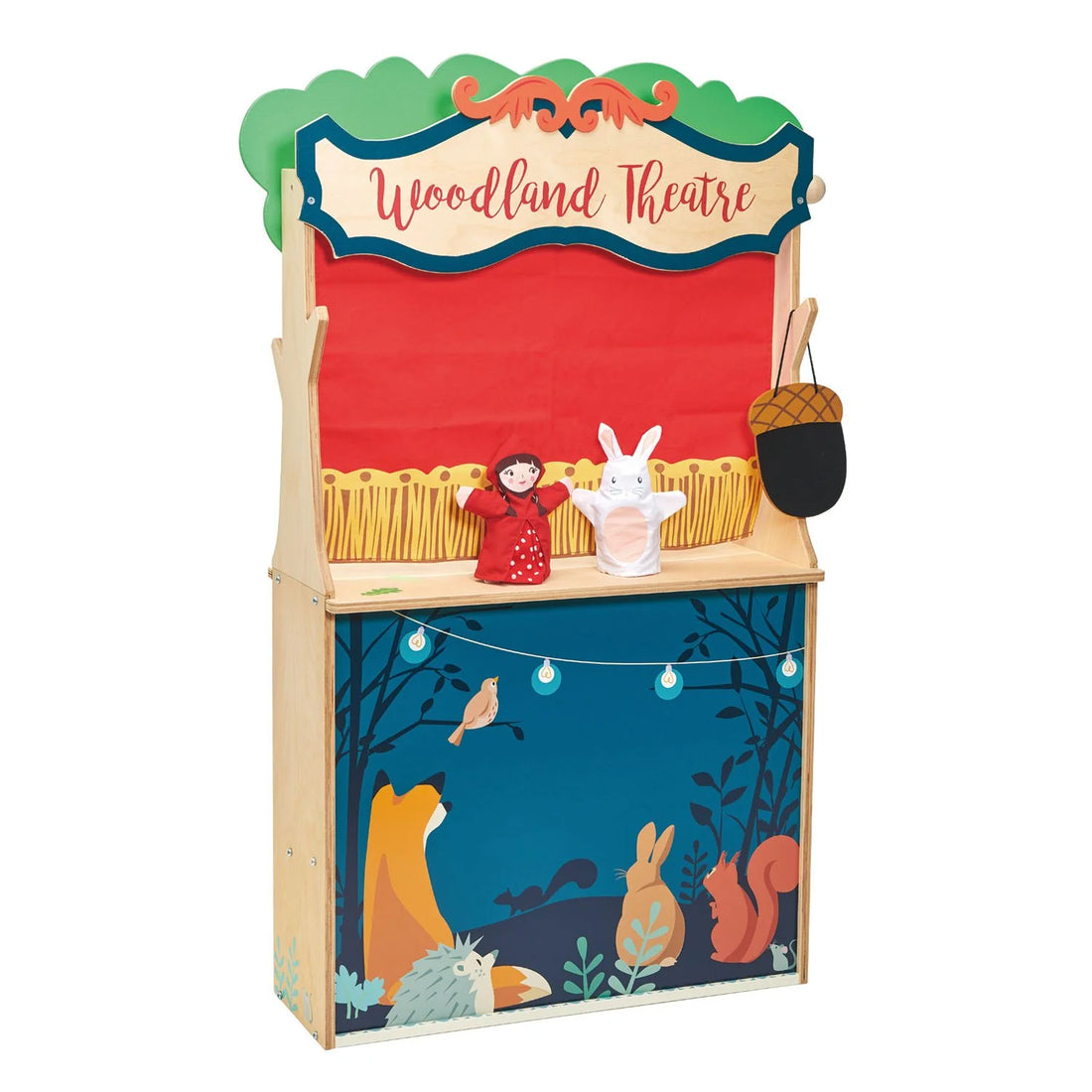 Woodland Stores and Theatre Stall - Wooden Role Play Toy - Imagination Wooden Toys