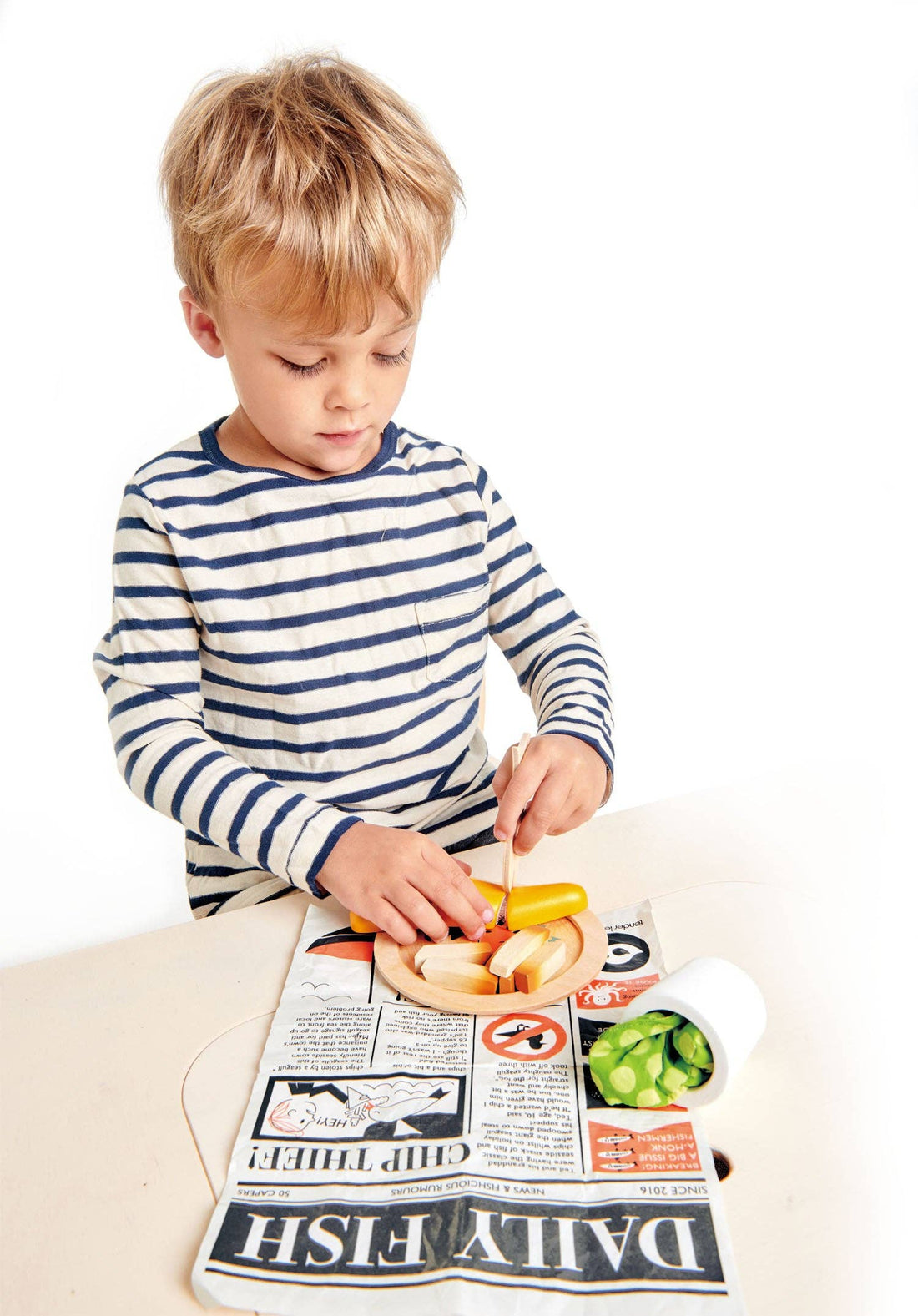 Fish and Chips Supper - Wooden Play Food Toy for Kids