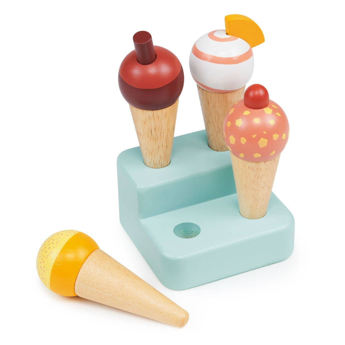 Sunny Ice Cream Cones Gelato Stand - Wooden Toy Play Set - Mentari - Imagination Wooden Toys