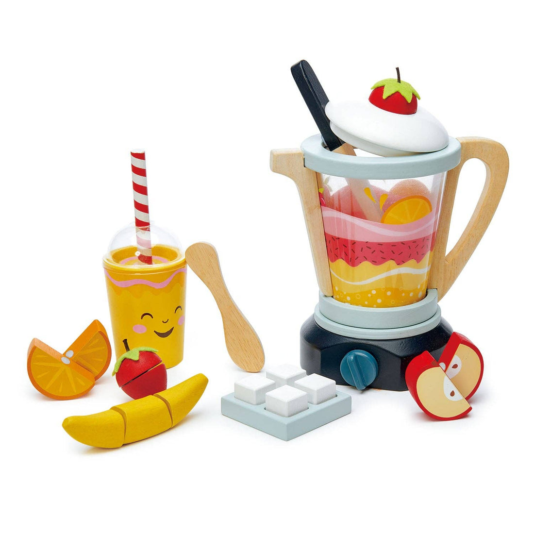 Fruity Blender Smoothie Maker Wooden Toy Play Set - Imagination Wooden Toys