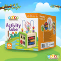 Small Wooden Activity Play Cube - 5 Activities: Woody Treasures - Imagination Wooden Toys