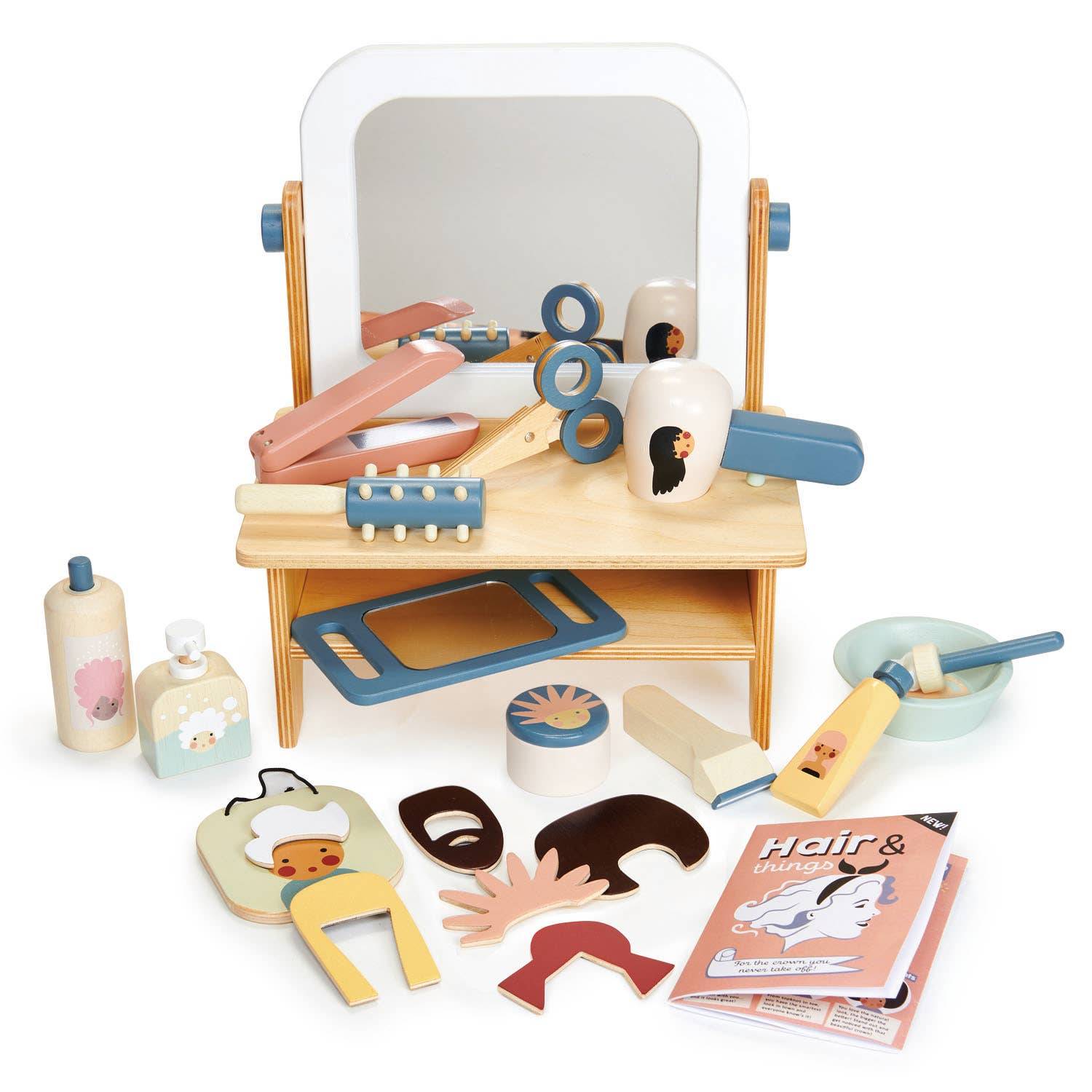 Hairdressers Hair Salon Wooden Role Play Toy PlaySet