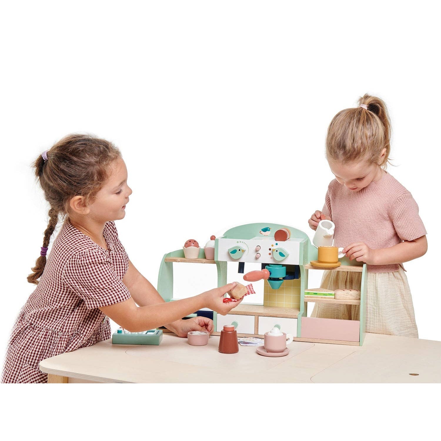 Bird's Nest Cafe Coffee Shop Wooden Toy Play Set - Imagination Wooden Toys