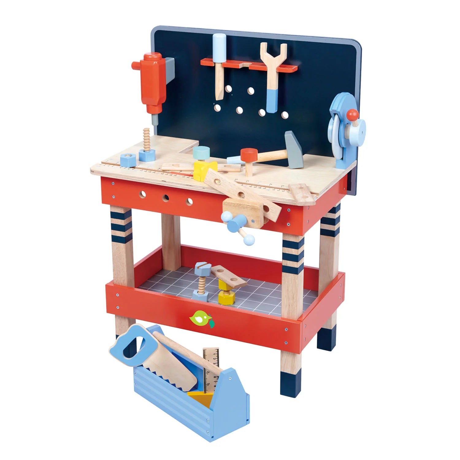 Work Bench & Tools - Wooden Role Play Toy Set - Imagination Wooden Toys